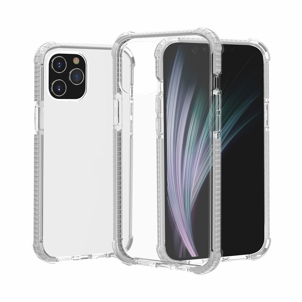 Air-cushion Dropproof Acrylic + TPU Hybrid Phone Shell for iPhone 12 Pro Max 6.7 inch - White-1