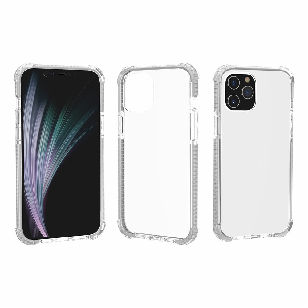 Air-cushion Dropproof Acrylic + TPU Hybrid Phone Shell for iPhone 12 Pro Max 6.7 inch - White-10