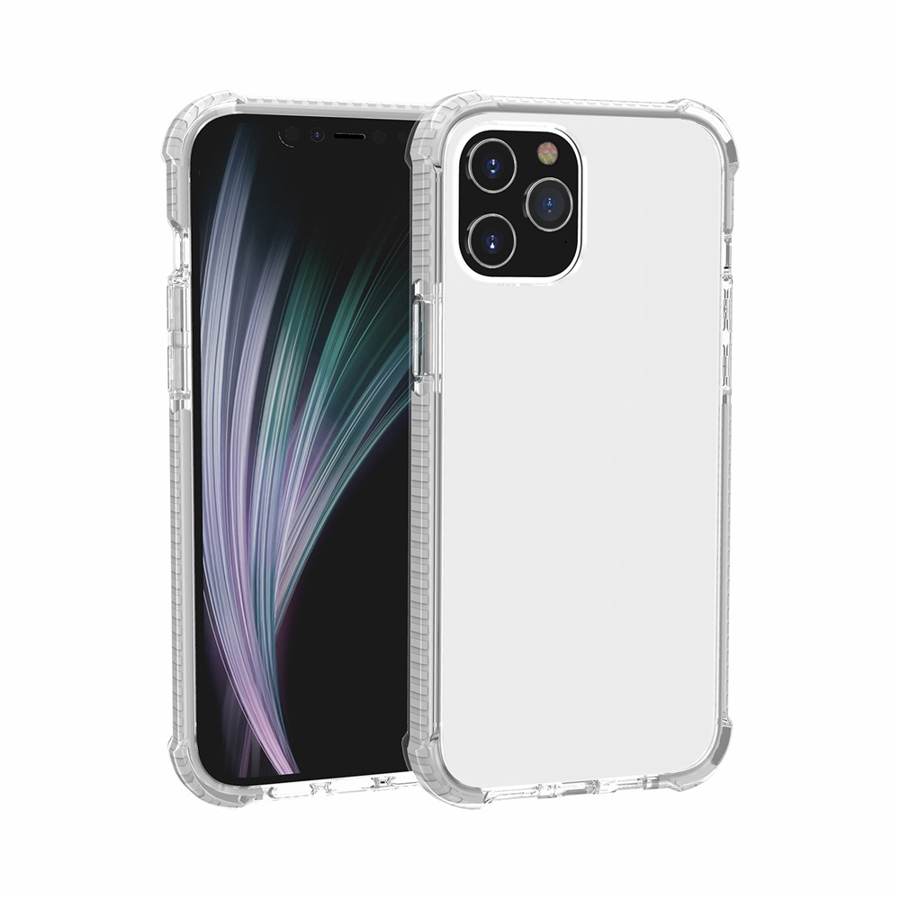 Air-cushion Dropproof Acrylic + TPU Hybrid Phone Shell for iPhone 12 Pro Max 6.7 inch - White-2