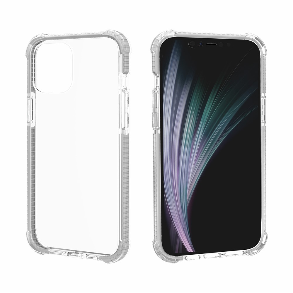 Air-cushion Dropproof Acrylic + TPU Hybrid Phone Shell for iPhone 12 Pro Max 6.7 inch - White-4