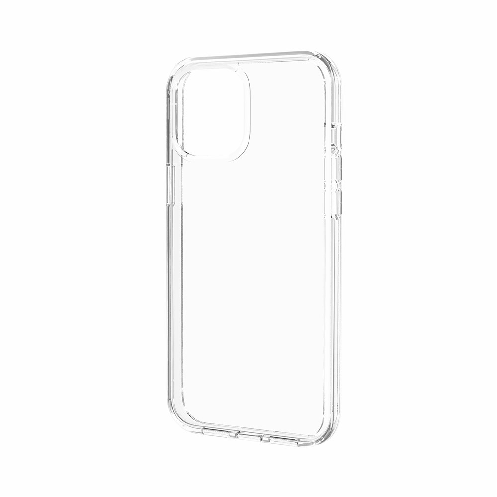 Anti-fingerprint Clear PC+TPU Hybrid Phone Case for iPhone 12 5.4 inch - Transparent-3