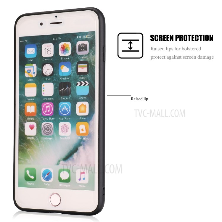 Crazy Horse Texture PU Leather Coated TPU Case for iPhone SE (2nd Generation)/8/7 - Rose Gold-5