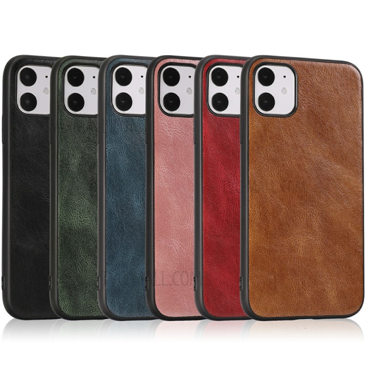 Crazy Horse Texture PU Leather Coated TPU Cover for iPhone 11 6.1 inch - Black-11