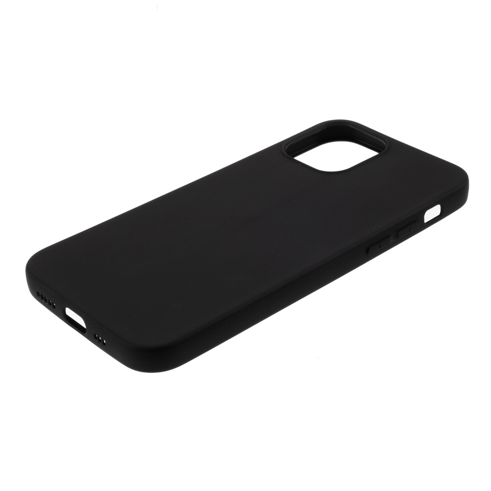 Matte Skin TPU Protective Case for iPhone 12 5.4 inch - Black-4