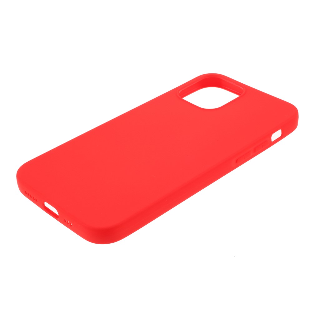 Matte Skin TPU Protective Case for iPhone 12 5.4 inch - Red-4