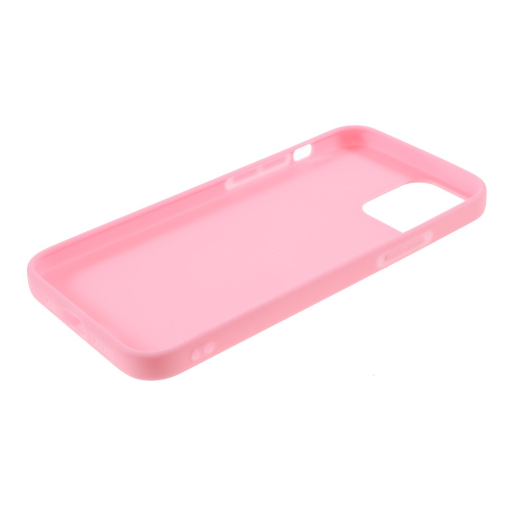 Matte Skin TPU Protective Case for iPhone 12 5.4 inch - Pink-5