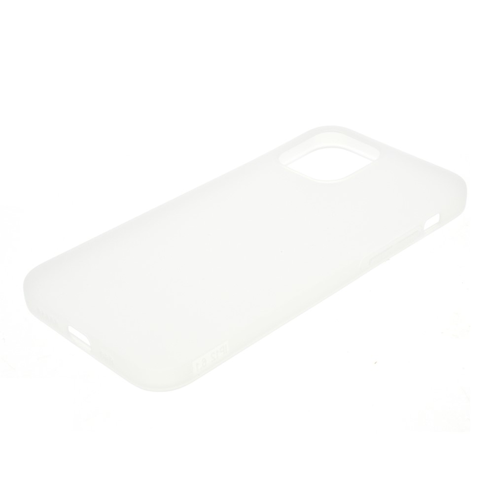 Matte Skin TPU Protective Case for iPhone 12 5.4 inch - White-3