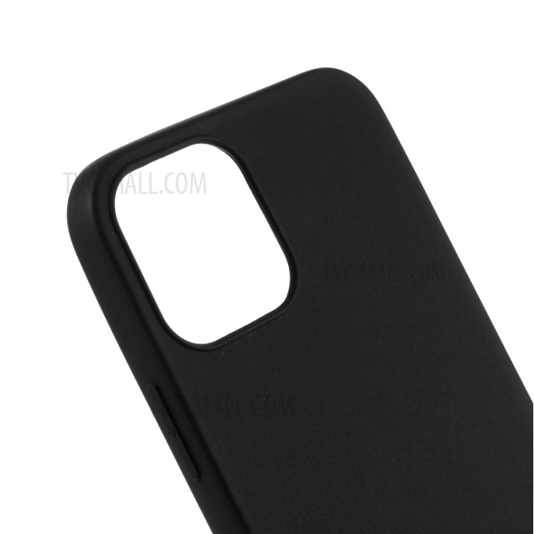 Solid Color Matte Soft TPU Protective Case for iPhone 12 Pro Max 6.7-inch - Black-5