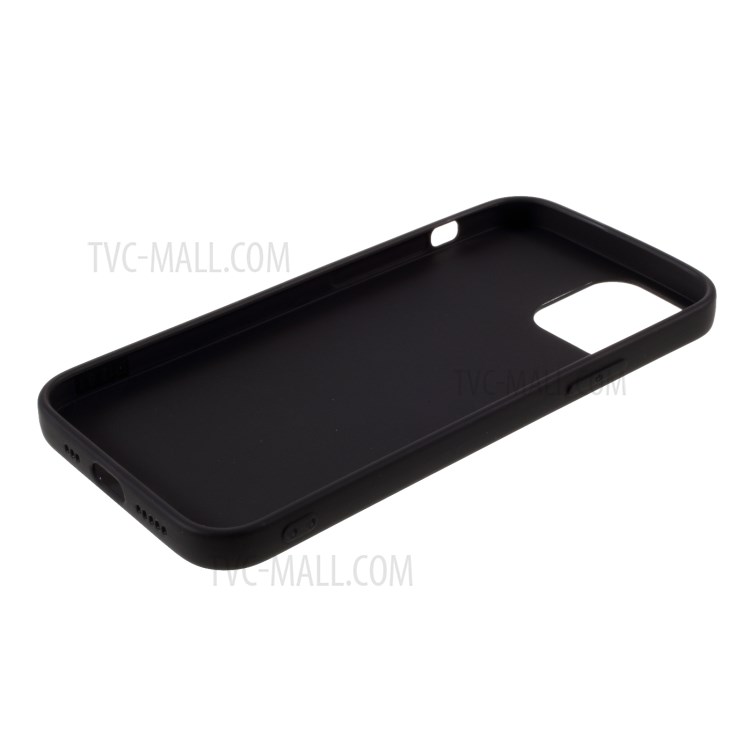 Solid Color Matte Soft TPU Protective Case for iPhone 12 Pro Max 6.7-inch - Black-7