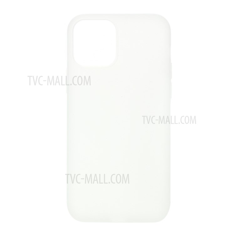Solid Color Matte Soft TPU Protective Case for iPhone 12 Pro Max 6.7-inch - White-1