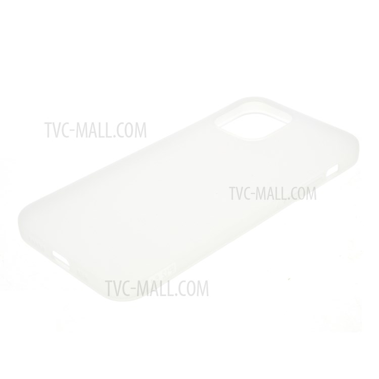 Solid Color Matte Soft TPU Protective Case for iPhone 12 Pro Max 6.7-inch - White-3