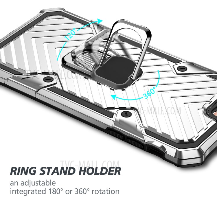 Detachable 2-in-1 PC + TPU Protective Shell with Kickstand for iPhone 8 Plus/7 Plus 5.5 inch - Silver-7
