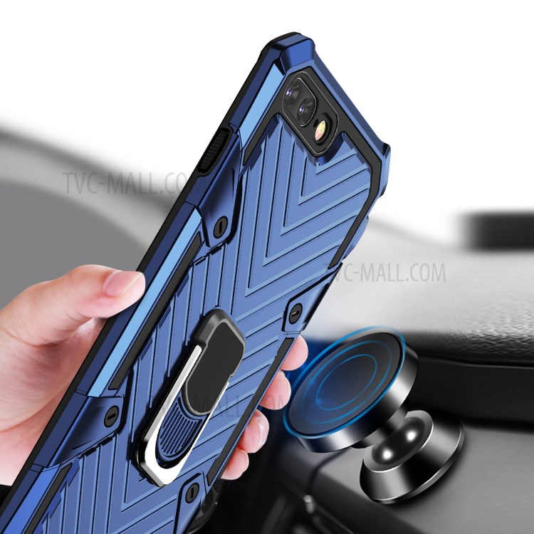 Detachable 2-in-1 PC + TPU Protective Shell with Kickstand for iPhone 8 Plus/7 Plus 5.5 inch - Blue-2