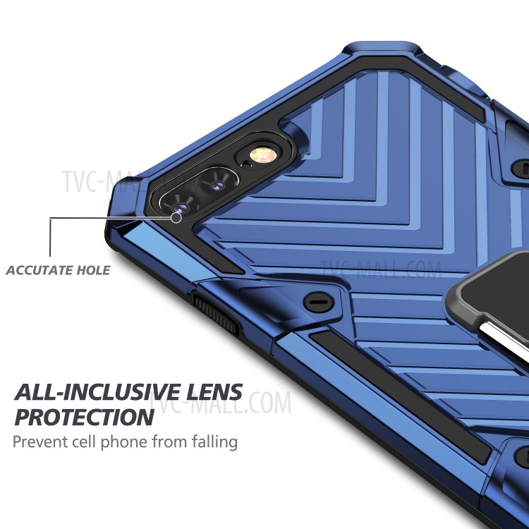 Detachable 2-in-1 PC + TPU Protective Shell with Kickstand for iPhone 8 Plus/7 Plus 5.5 inch - Blue-5