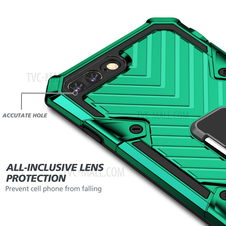 Detachable 2-in-1 PC + TPU Protective Shell with Kickstand for iPhone 8 Plus/7 Plus 5.5 inch - Dark Green-5