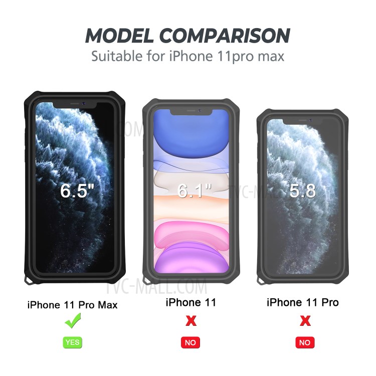 Rotatable Finger Ring Kickstand PC + TPU Hybrid Back Case for iPhone 11 Pro Max 6.5-inch - Silver-6