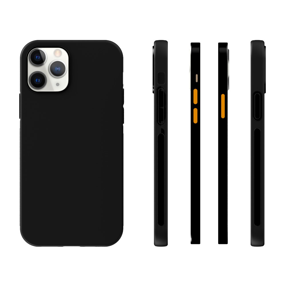 10Pcs/Pack Matte Black TPU Soft Protection Shell for iPhone 12 Pro 6.1 inch-6