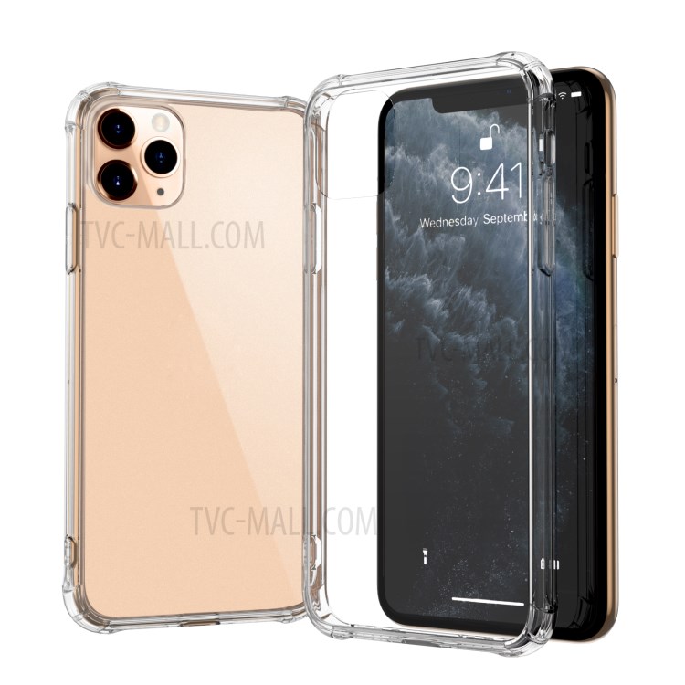 LEEU DESIGN 6D Conversion Hole Clear Glass + TPU Hybrid Cover for iPhone 11 Pro Max 6.5 inch-1