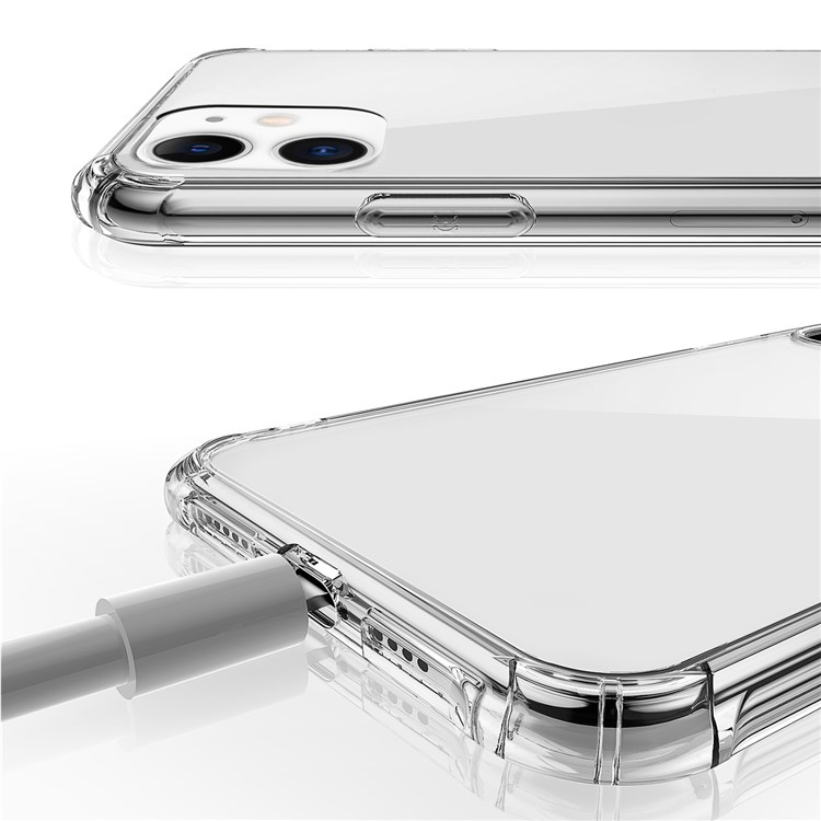 LEEU Design 6D Furro de Conversão Vidro Transparente + Tampa de Combinação TPU Para Iphone 11 6,1 Polegadas