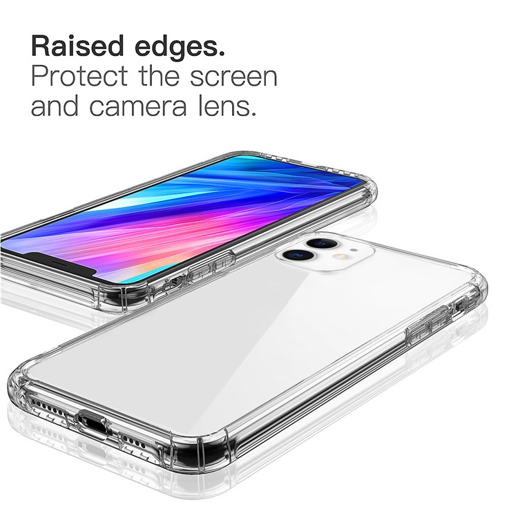 Leeu Design 6D Holte de Conversión Clear Glass + TPU Combo Para Iphone 11 6.1 Pulgadas-7