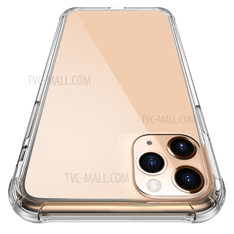 LEEU DESIGN 6D Conversion Hole Clear Glass + TPU Hybrid Phone Cover for iPhone 11 Pro 5.8 inch-2