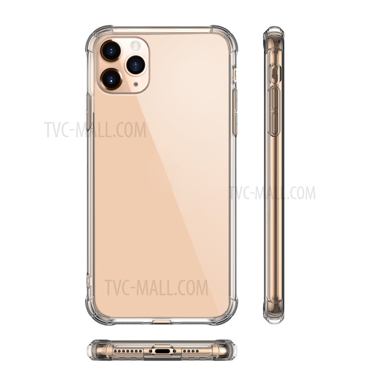 LEEU DESIGN 6D Conversion Hole Clear Glass + TPU Hybrid Phone Cover for iPhone 11 Pro 5.8 inch-9