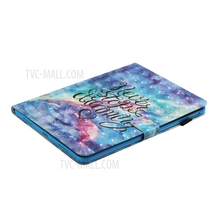 Light Spot Decor Patterned PU Leather Stand Shell Tablet Case for iPad Pro 11-inch (2020)/(2018) - Never Stop Dreaming-6
