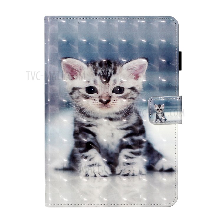 Light Spot Decor Patterned PU Leather Stand Shell Tablet Shell Cover for iPad Mini/mini (2019) 7.9 inch/4/3/2 - Little Cat-3