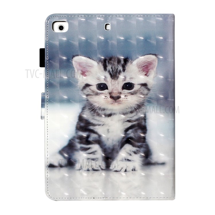 Light Spot Decor Patterned PU Leather Stand Shell Tablet Shell Cover for iPad Mini/mini (2019) 7.9 inch/4/3/2 - Little Cat-4