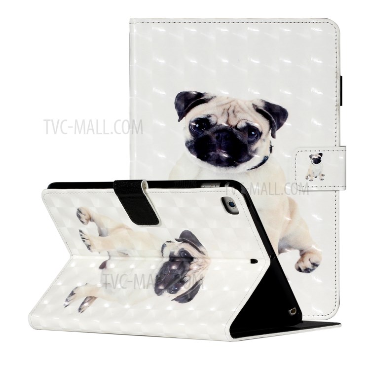 Light Spot Decor Patterned PU Leather Stand Shell Tablet Shell Cover for iPad Mini/mini (2019) 7.9 inch/4/3/2 - Dog-1
