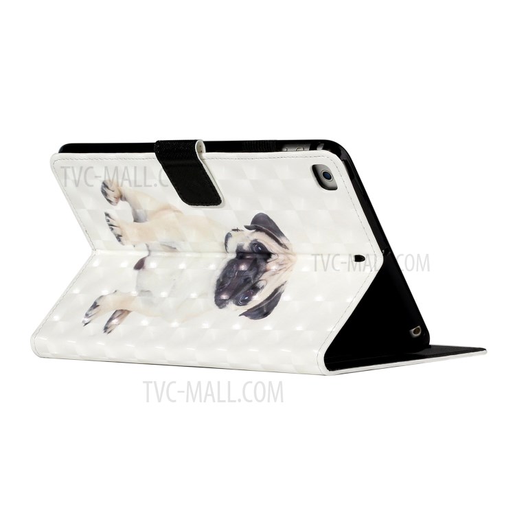 Light Spot Decor Patterned PU Leather Stand Shell Tablet Shell Cover for iPad Mini/mini (2019) 7.9 inch/4/3/2 - Dog-5