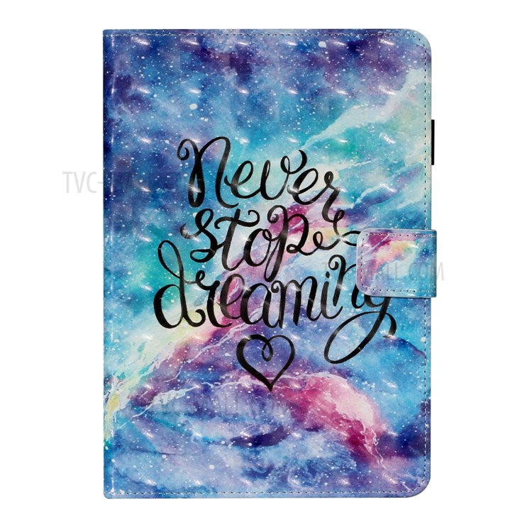 Light Spot Decor Patterned PU Leather Stand Shell Tablet Shell Cover for iPad Mini/mini (2019) 7.9 inch/4/3/2 - Never Stop Dreaming-2
