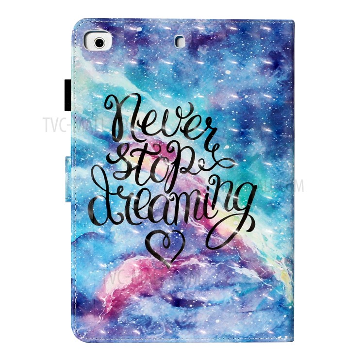 Light Spot Decor Patterned PU Leather Stand Shell Tablet Shell Cover for iPad Mini/mini (2019) 7.9 inch/4/3/2 - Never Stop Dreaming-4