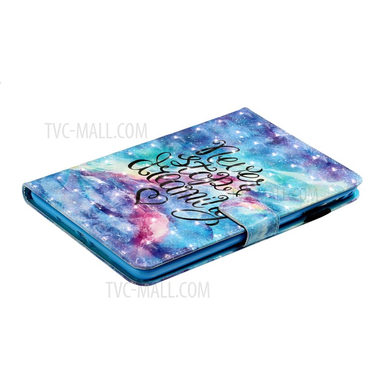 Light Spot Decor Patterned PU Leather Stand Shell Tablet Shell Cover for iPad Mini/mini (2019) 7.9 inch/4/3/2 - Never Stop Dreaming-6