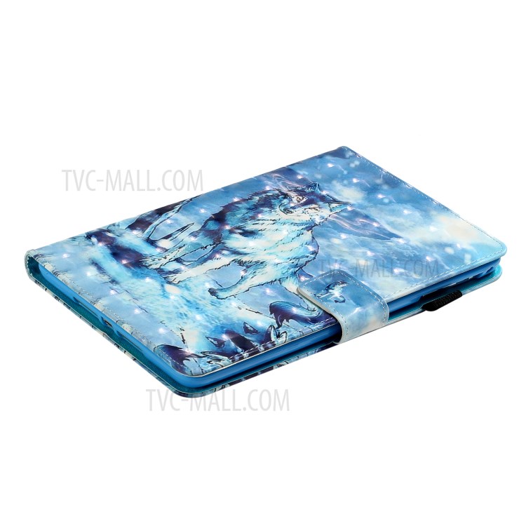 Light Spot Decor Patterned PU Leather Stand Shell Tablet Shell Cover for iPad Mini/mini (2019) 7.9 inch/4/3/2 - Wolf-6