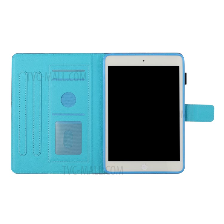 Light Spot Decor Patterned PU Leather Stand Shell Tablet Shell Cover for iPad Mini/mini (2019) 7.9 inch/4/3/2 - Wolf-7