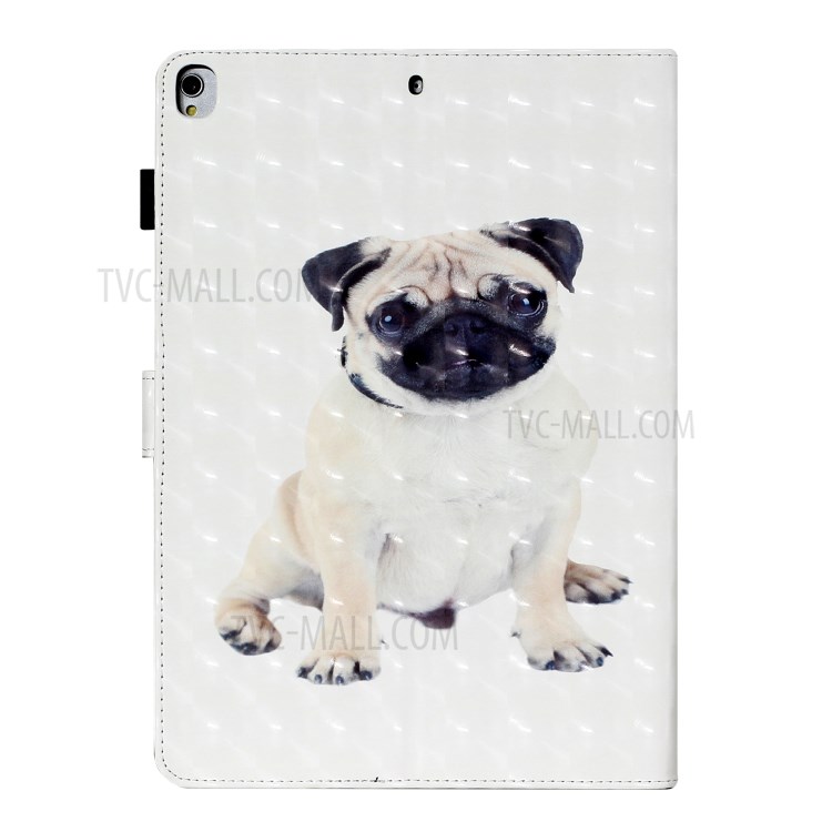 Light Spot Decor Patterned PU Leather Stand Shell Tablet Shell Case for iPad 10.2 (2020) (2019) - Dog-4