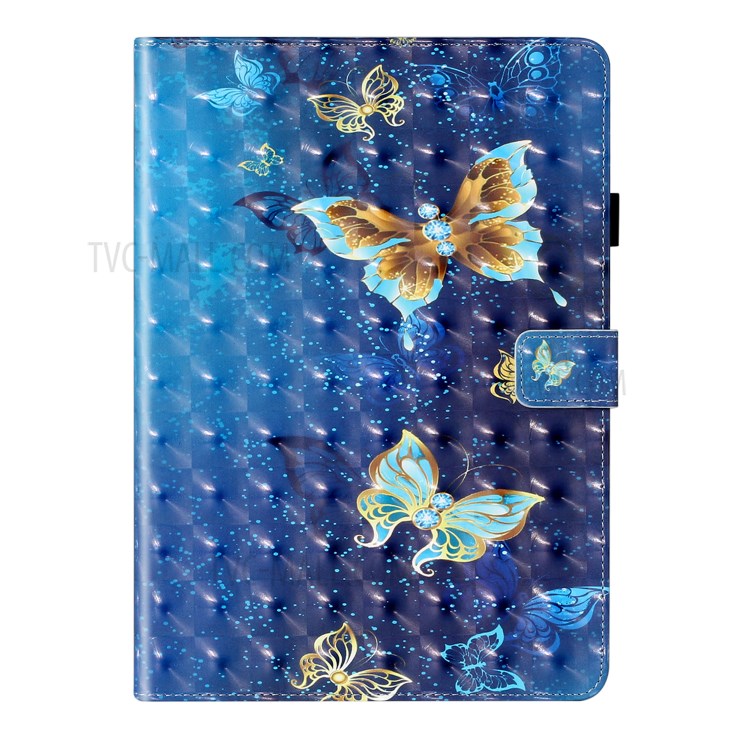 Light Spot Decor Patterned PU Leather Shell Stand Shell Tablet Cover for iPad Air 2/Air (2013)/9.7-inch (2018) - Butterfly-3