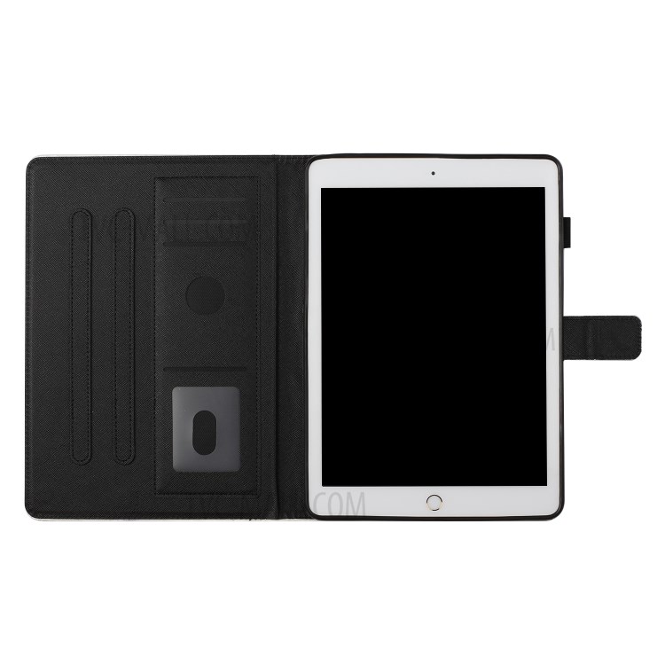 Light Spot Decor Patterned PU Leather Shell Stand Shell Tablet Cover for iPad Air 2/Air (2013)/9.7-inch (2018) - Little Cat-7
