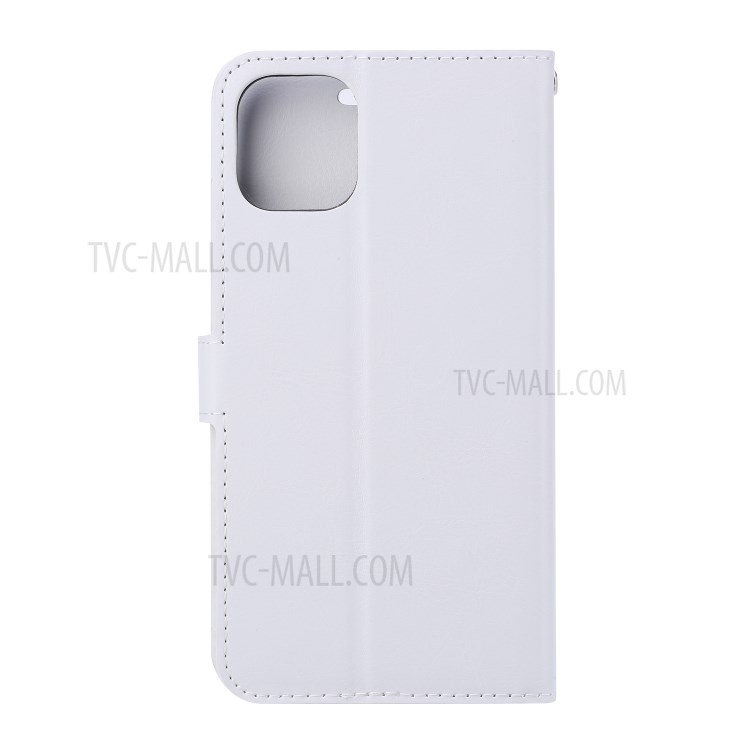 Crazy Horse Leather Stand Wallet Case for iPhone 12 Pro / iPhone 12 Max 6.1-inch - White-5