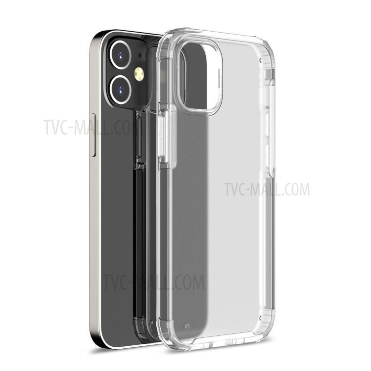 Armor Series Anti-fingerprint Matte PC + TPU Shell for iPhone 12 Max 6.1 inch - Transparent-1