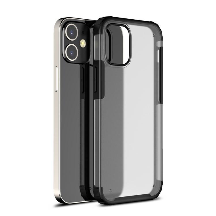 Armor Series Anti-fingerprint Matte Surface TPU + PC Cover for iPhone 12 Pro 6.1 inch - Black-1