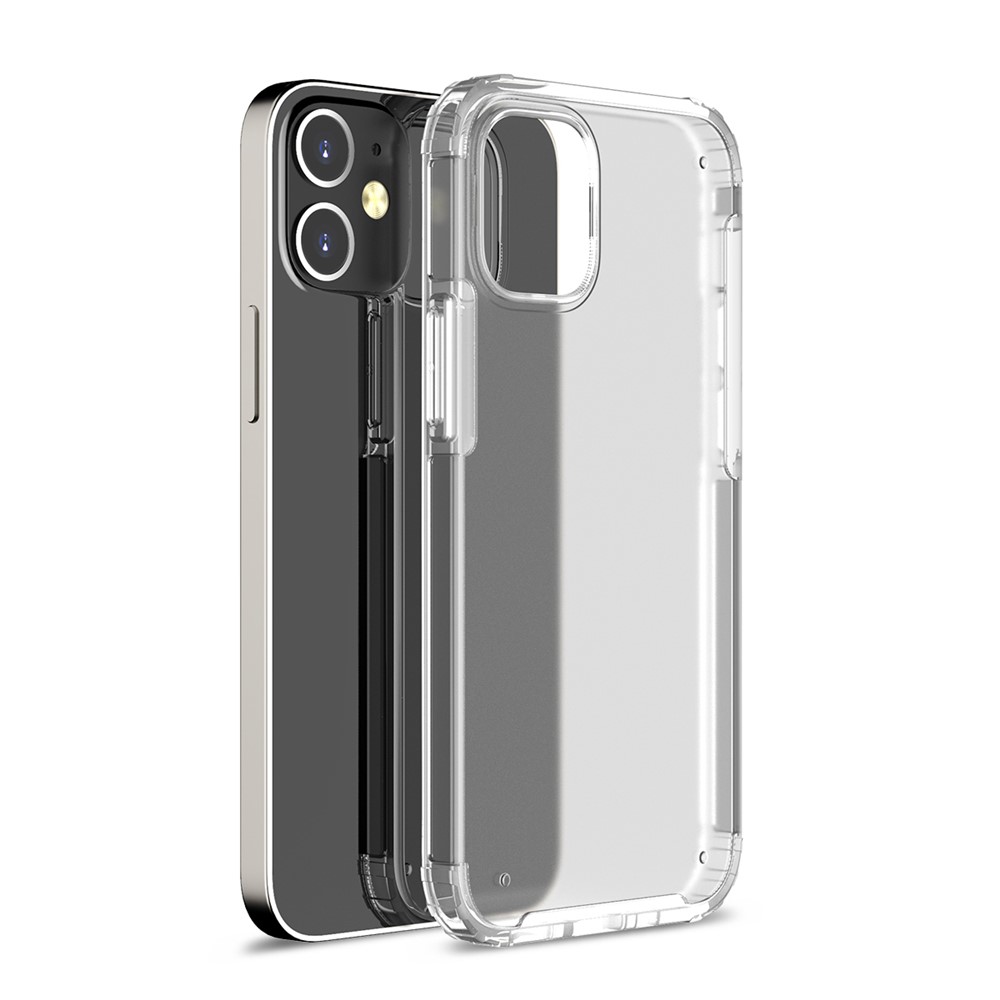 Armor Series Matte PC + TPU Phone Case for iPhone 12 Pro Max 6.7 inch - Transparent-1