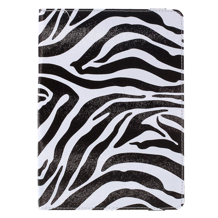 360 Rotation Stand Leather Case for iPad Pro 9.7 inch - Zebra Pattern-2