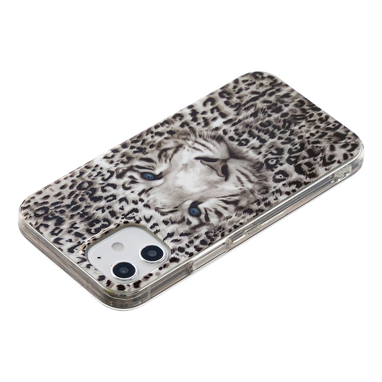 Noctilucent Patterned IMD TPU Back Case for iPhone 12 - Leopard-4