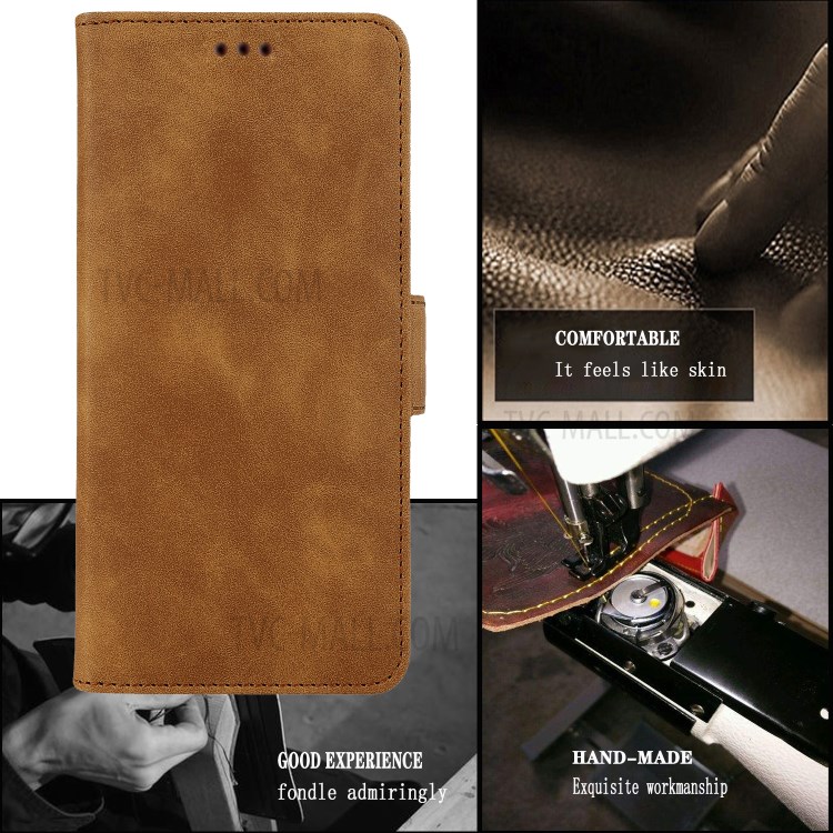 Business Style Leather Case with Wallet Stand for iPhone 11 Pro Max 6.5-inch - Brown-7