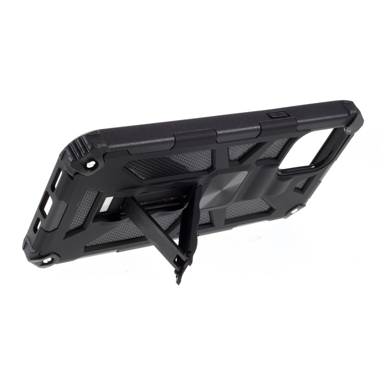 With Magnetic Metal Sheet PC TPU Cover for iPhone 12 Pro Max 6.7 inch - Black-6
