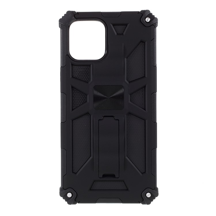 With Magnetic Metal Sheet  PC TPU Cover for iPhone 12 Pro Max 6.7 inch - Black-8