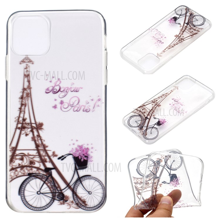 New Pattern Printing TPU Shell Cell Phone Case for iPhone 12 Pro Max 6.7 inch - Bike-1