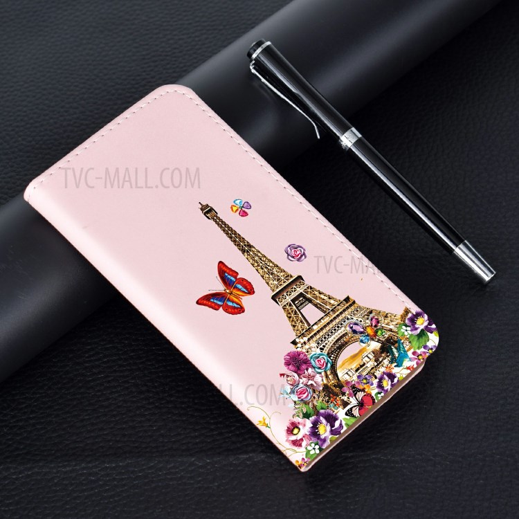 Pattern Printing Case Stand Stylish Leather Cover for iPhone 12 mini - Tower-10